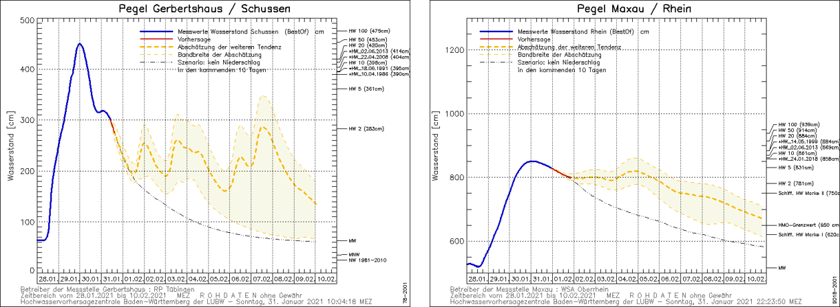 Starkregen / Hochwasser Januar 2021 (Deutschland)